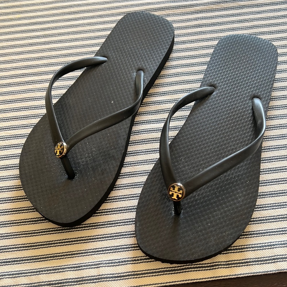 Tory Burch black flip flops